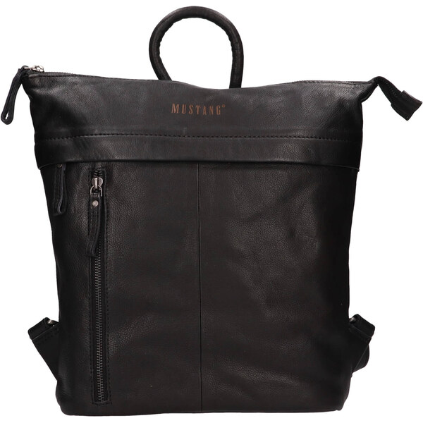 Dámsky kožený trendy batoh Mustang Sevila - čierna 48200769