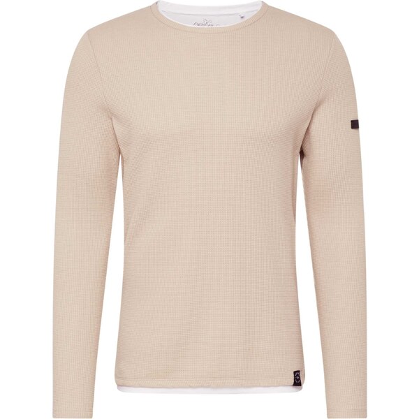 Key Largo Sveter STEFANO tmavobéžová / čierna / biela 40835764