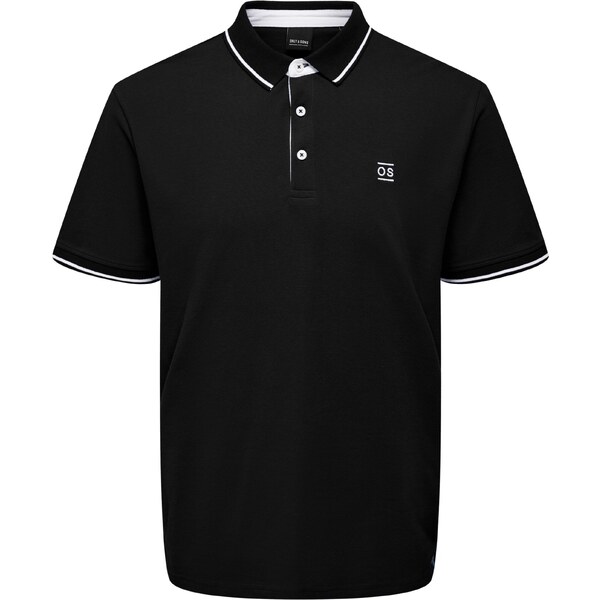 Only & Sons Tričko Fletcher čierna / biela 39560716