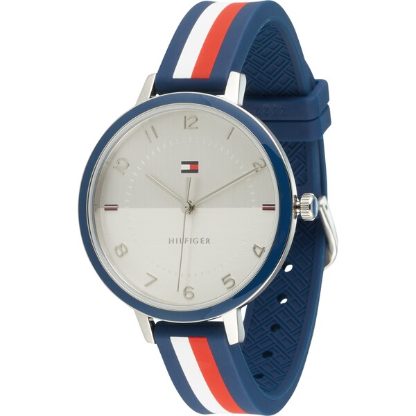 TOMMY HILFIGER Analógové hodinky modrá / grenadínová / biela 39608734