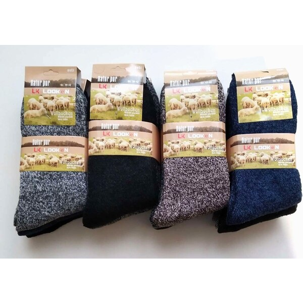 Pánske vlnené hrubé ponožky 3 páry 39598269