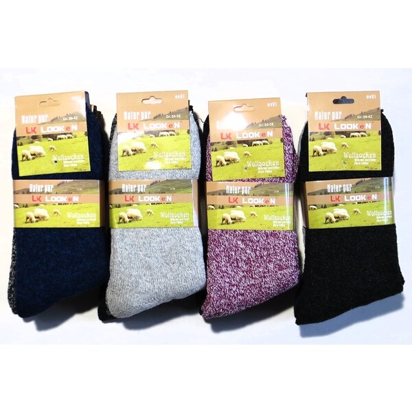 Dámske vlnené hrubé ponožky 3 páry 39598271