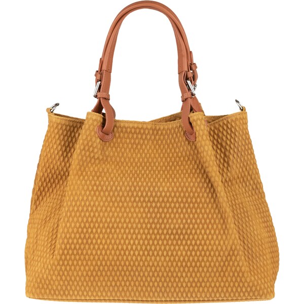 Žltá kožená talianska kabelka Belloza Gialla Scura NovaKabelka.sk 2031746