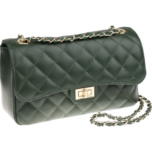 Zelená kožená talianska crossbody kabelka Eliana Verde NovaKabelka.sk 24779415