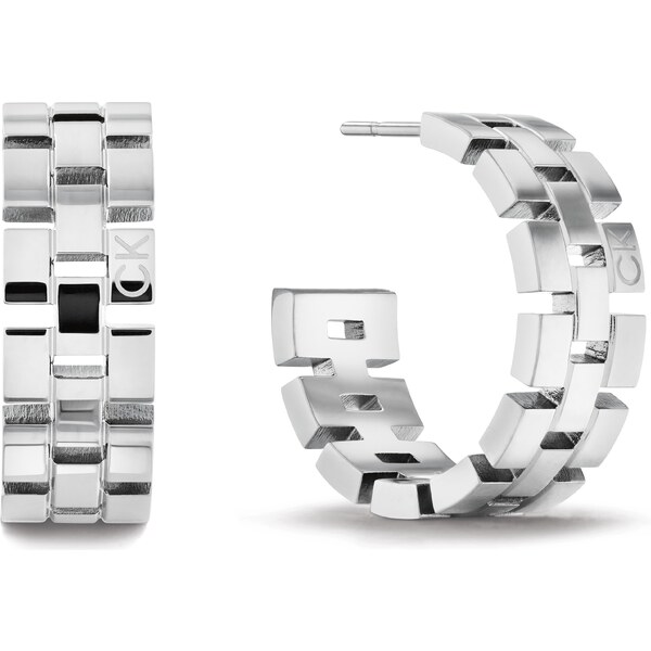 Calvin Klein Výrazné kruhové náušnice z ocele Geometric 35000249 66591233