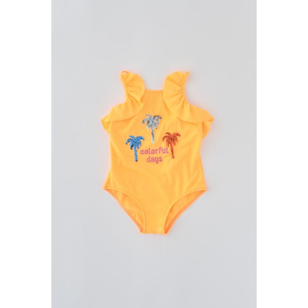 Dagi Orange Flounce Swimsuit 50529890