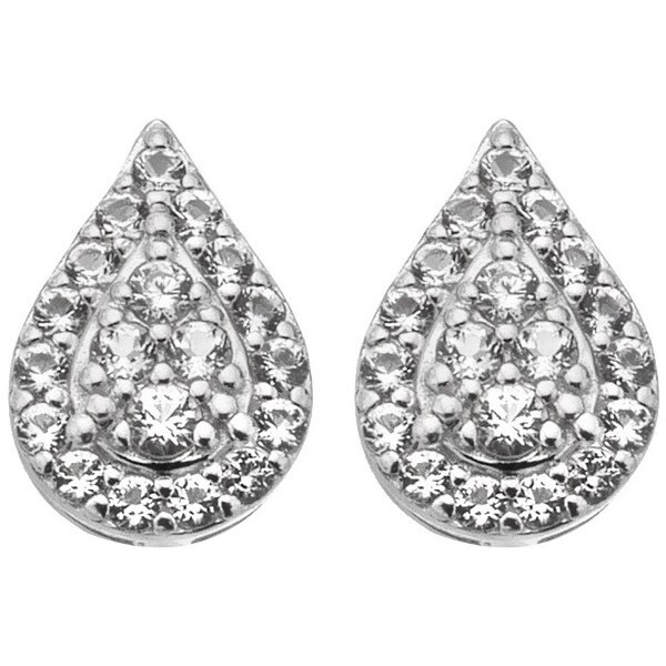 Hot Diamonds Elegantné strieborné náušnice s diamantmi a topásami 66583146