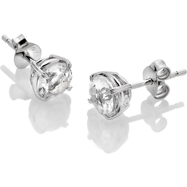 Hot Diamonds Jemné strieborné náušnice kôstky s topazami a diamantmi 66583041