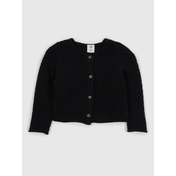 Čierny dievčenský kardigán GAP 50643366