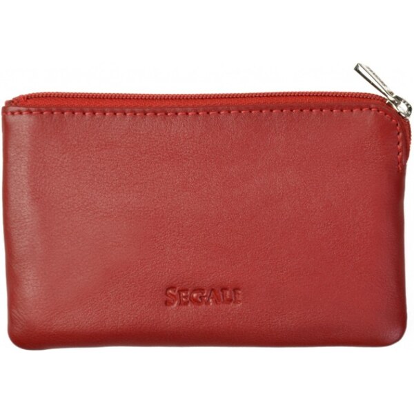 SEGALI Kožená mini peňaženka-kľúčenka 7289 red 66593441