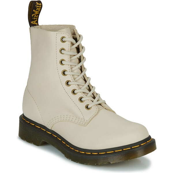Dr. Martens Polokozačky 1460 PARCHMENT BEIGE VIRGINIA Dr. Martens 62495220