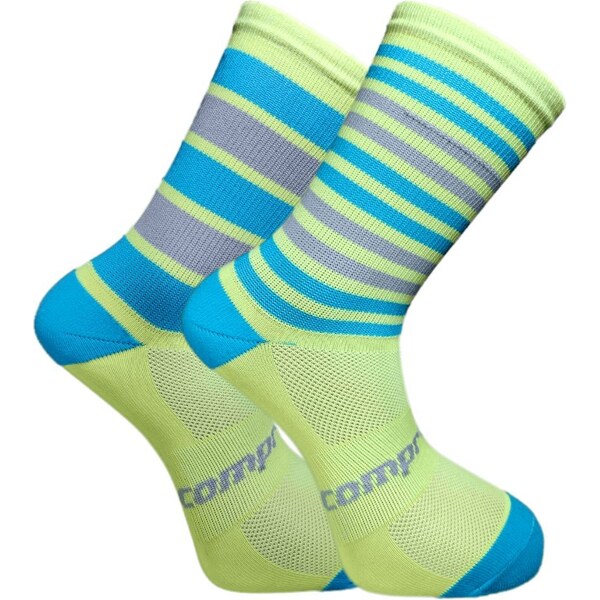CSX-DOUBLE STRIPY funkčné kompresné ponožky COMPRESSOX Žltá 43-46 1 66887827
