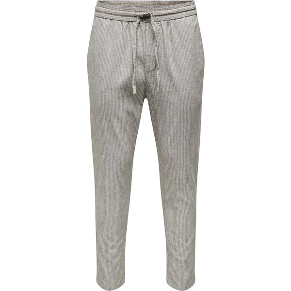 Only & Sons Nohavice Linus hnedá / šedobiela 39691491