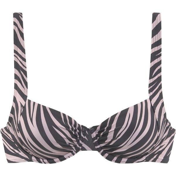 LASCANA Bikinový top čierna / biela 54242764