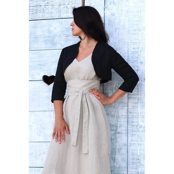 Krátke bolerko Lotika zo 100% konope 40627836