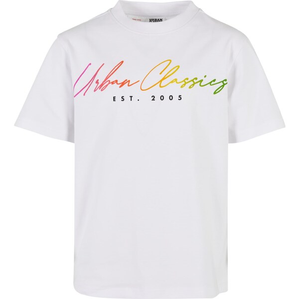 Urban Classics Tričko zelená / oranžová / ružová / šedobiela 54244121