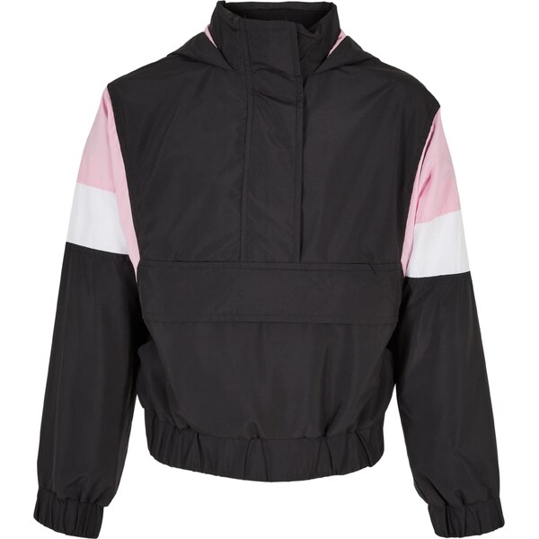 Urban Classics Prechodná bunda svetloružová / čierna / biela 40795326