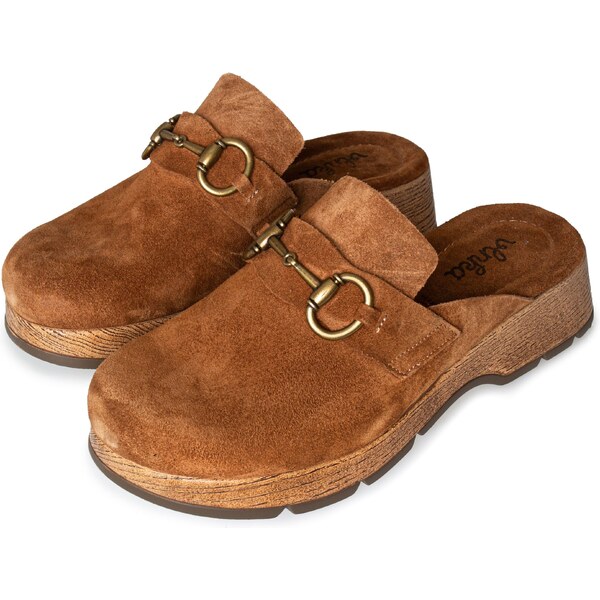 Vlnka Dámske kožené šľapky Karolína hnedá veľkosti obuvi - dospelí 36 65798923