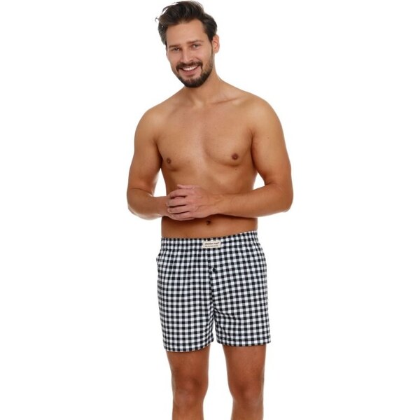 DOCTOR NAP Čierno-biele kockované trenírky 40835393