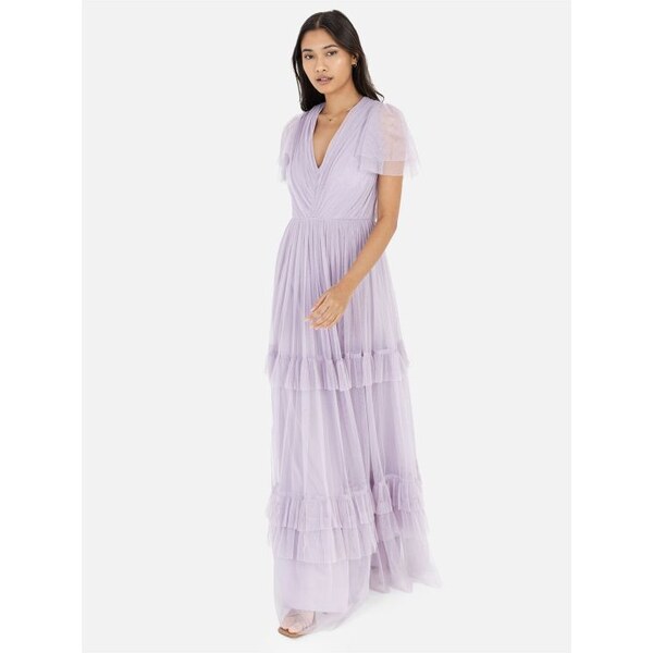 Anaya Fialové maxi šaty 40851250