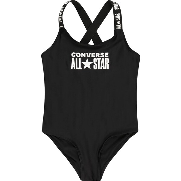 CONVERSE Jednodielne plavky čierna / šedobiela 40861243