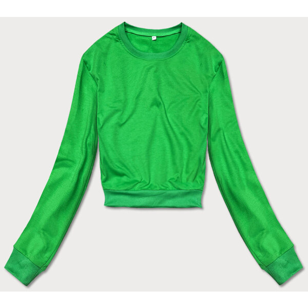 J.STYLE Tenká krátka zelená dámska tepláková mikina (8B938-27) 41247293