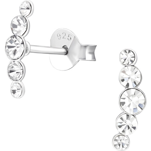 Dámske strieborné náušnice FIVEDOTA 40893633