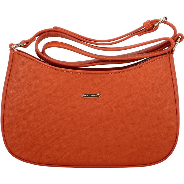 Dámska crossbody kabelka saffiano tmavooranžová - David Jones Boaty 41292538