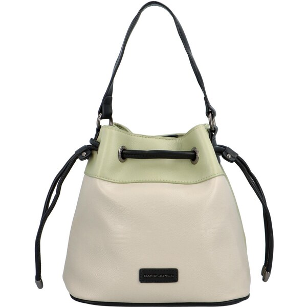 Dámska kabelka cez plece sivozelená - David Jones Waak šedá 41108122