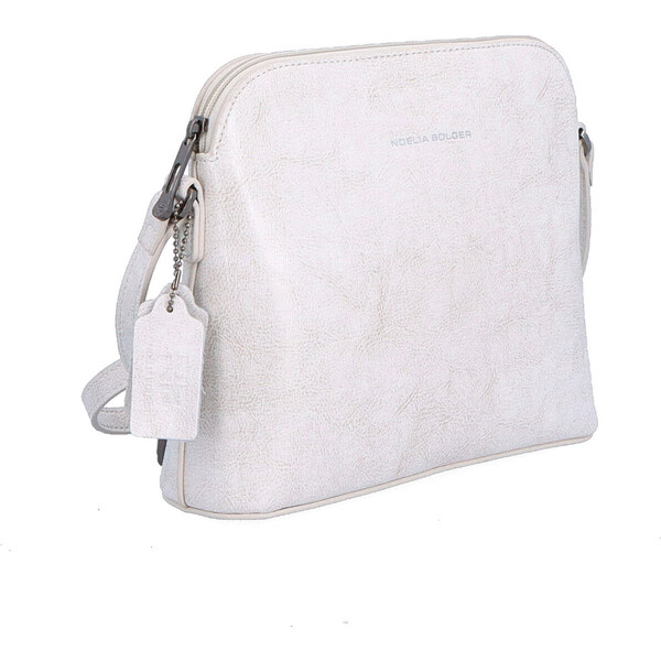 Kožená kabelka crossbody Noelia Bolger biela NB 0078 OW 47092267