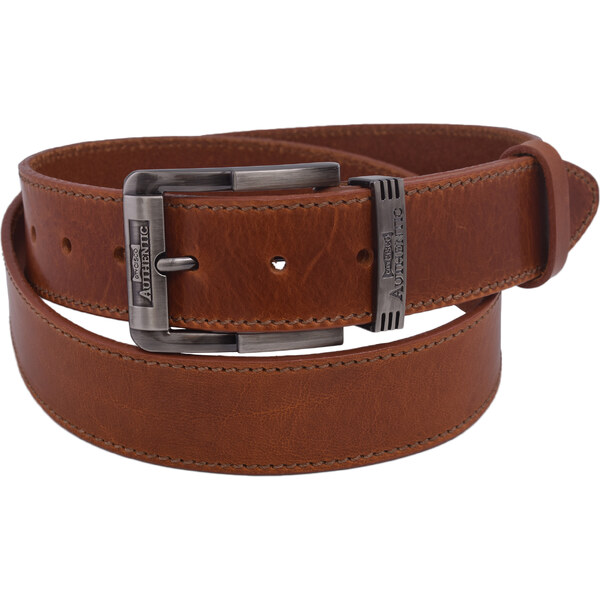 Mercucio Pánsky kožený opasok 740-40-78 koňak šitý pracka Authentic 64508186