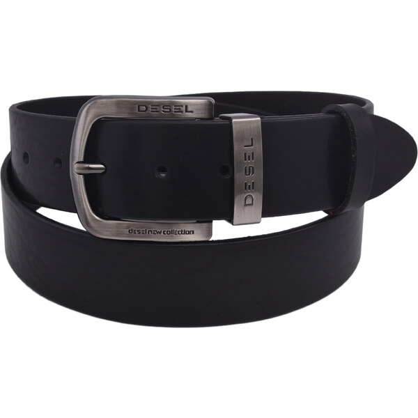 Mercucio Pánsky kožený opasok 740-40-79 čierny hladký pracka Desel 64508187