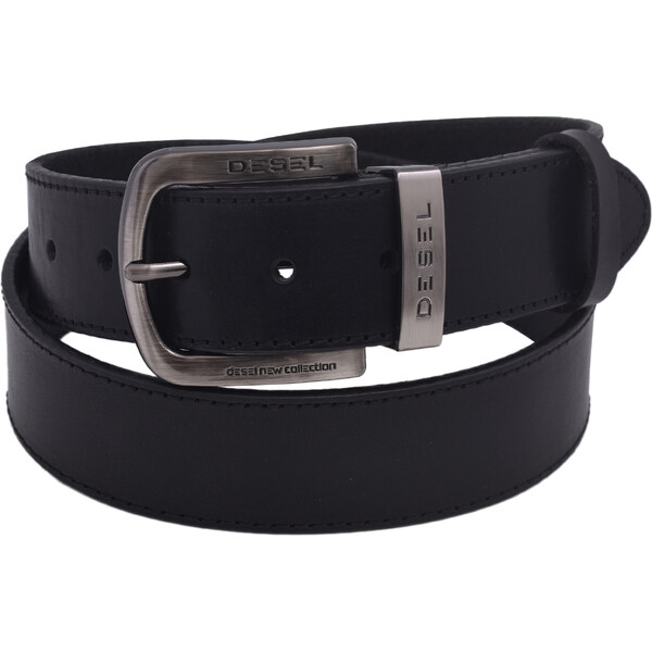 Mercucio Pánsky kožený opasok 740-40-82 čierny šitý pracka Desel 64508190