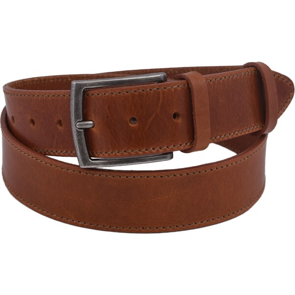 Mercucio Pánsky kožený opasok 740-40-66 koňak šitý pracka Urban 64508175