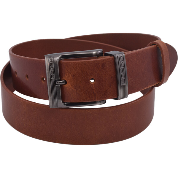 Mercucio Pánsky kožený opasok 740-40-69 koňak hladký pracka Cobra 64508178