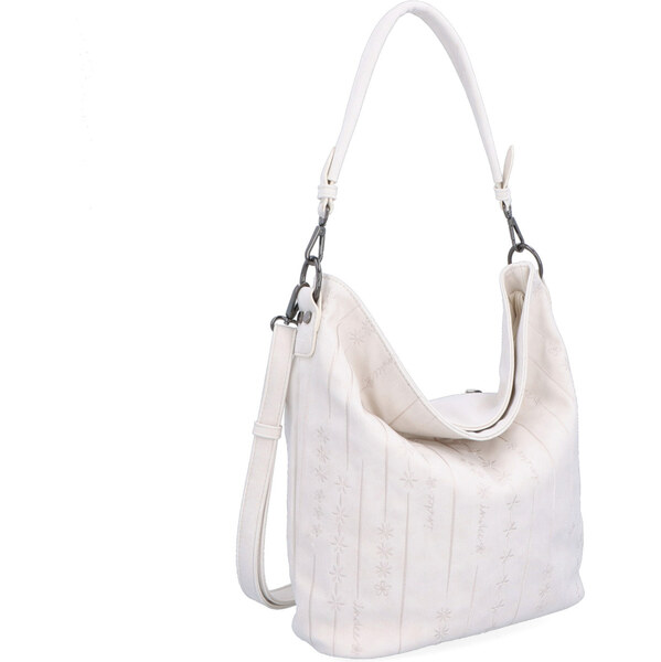 Kabelka zo syntetickej kože cez rameno Indee krémová 6303 K 64019994