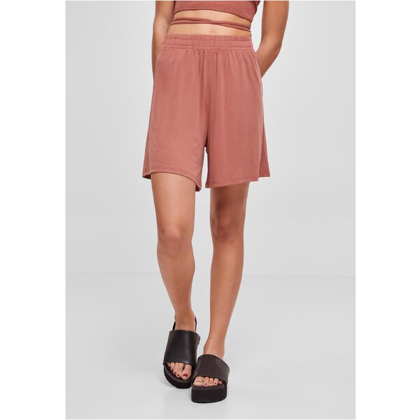 Urban Classics Womens modal terracotta shorts 50603697
