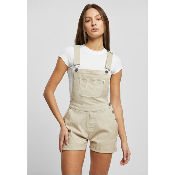 Urban Classics Womens Organic Short Dungaree offwhite raw 50686207