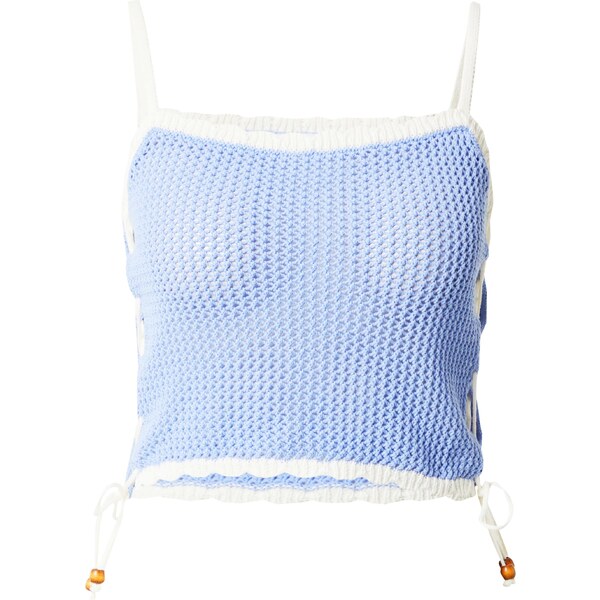 florence by mills exclusive for ABOUT YOU Vyšívaný top Tan svetlomodrá 40966092