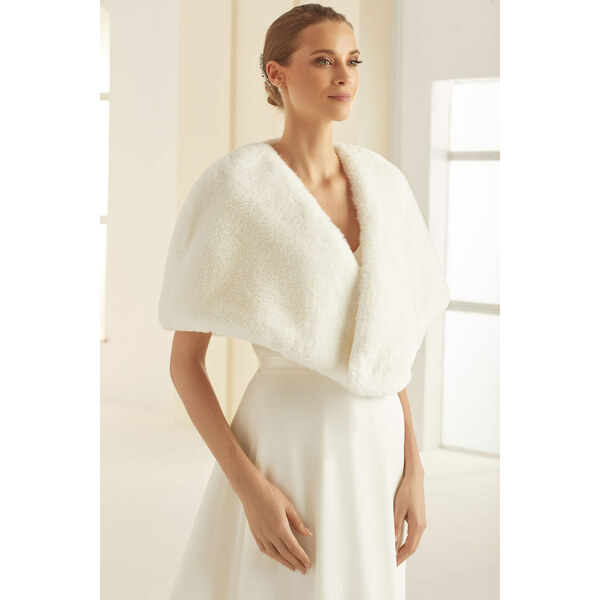 Bianco Evento Svadobné kožušinové bolerko 40929103