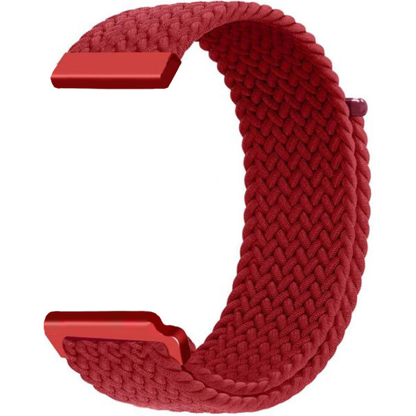 Madvell Pletený nylonový remienok na suchý zips Červená 20mm 44954646