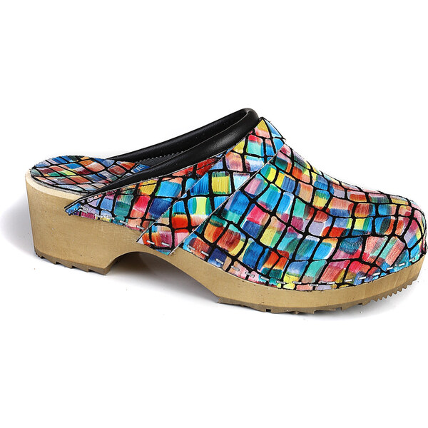 Glara Zdravotné farebné dreváky 40958318