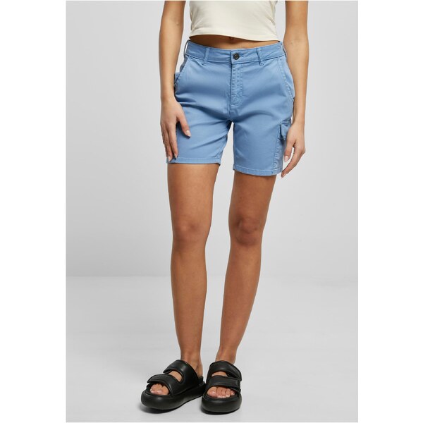 Urban Classics Womens high-waisted cargo shorts horizontblue 50663719