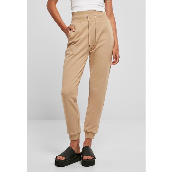 Urban Classics Womens Organic High Waisted Sweatpants Unionbeige 50639154