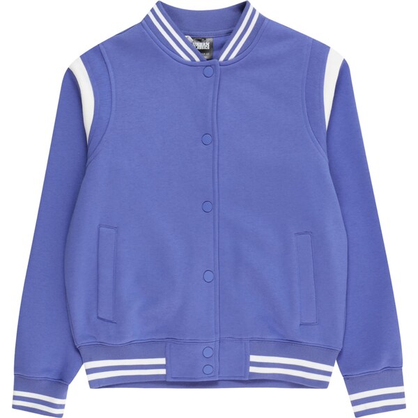 Urban Classics Tepláková bunda fialová / biela 56794617