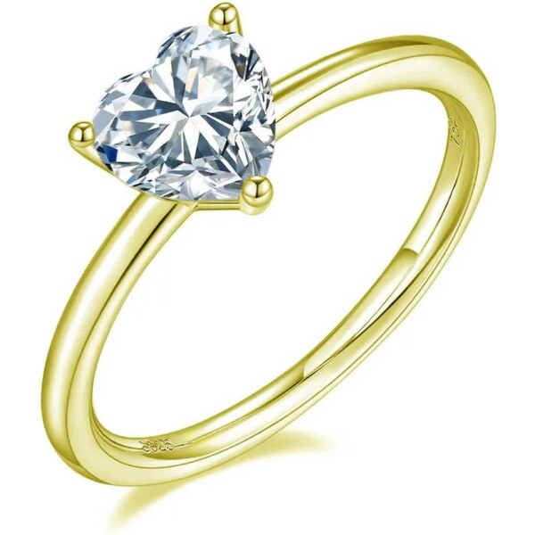 Olivie Strieborný prsteň SRDIEČKO GOLD 7403 40993355