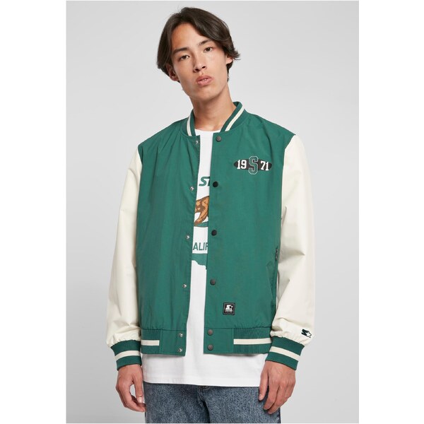 Starter Black Label Starter Nylon College Jacket Dark Fresh Green/Pale 50663699