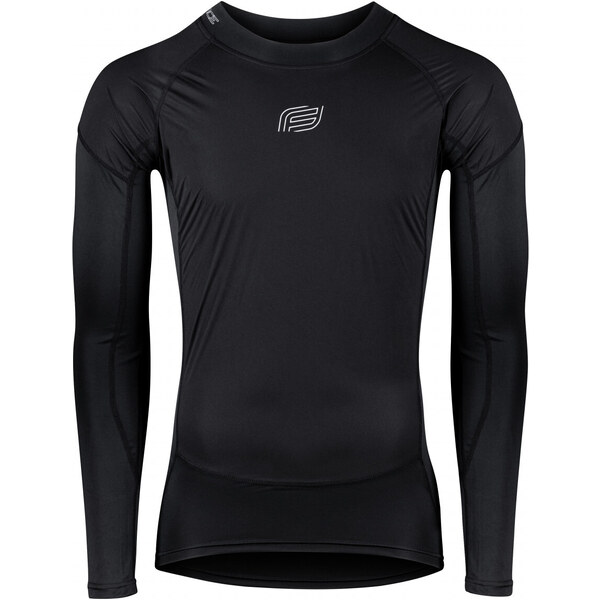 FORCE tričko funkčné neprefúkavé GUARD dlhý rukáv, čierne 41015698