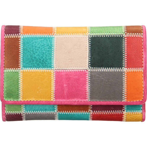 Lagen Dámska kožená peňaženka LG-211/DS ružová 65620257