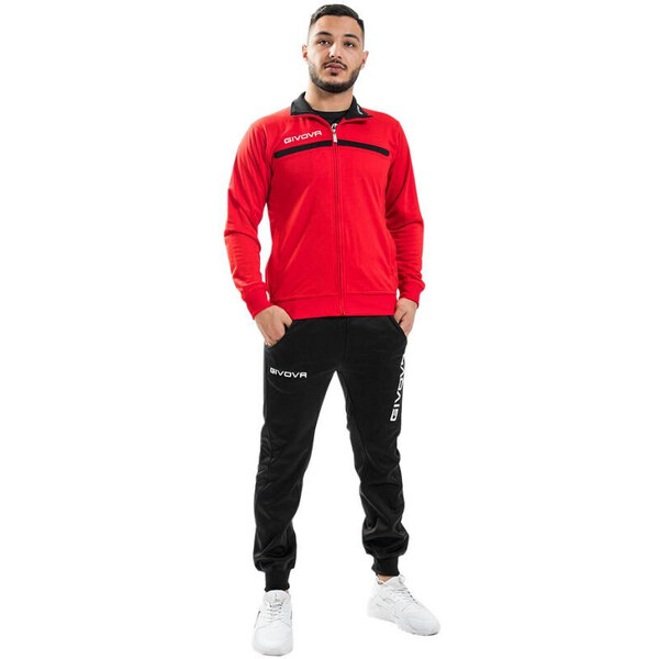 Givova Tuta tepláková súprava Givova One M TT012 1210 červená/čierna 41248249
